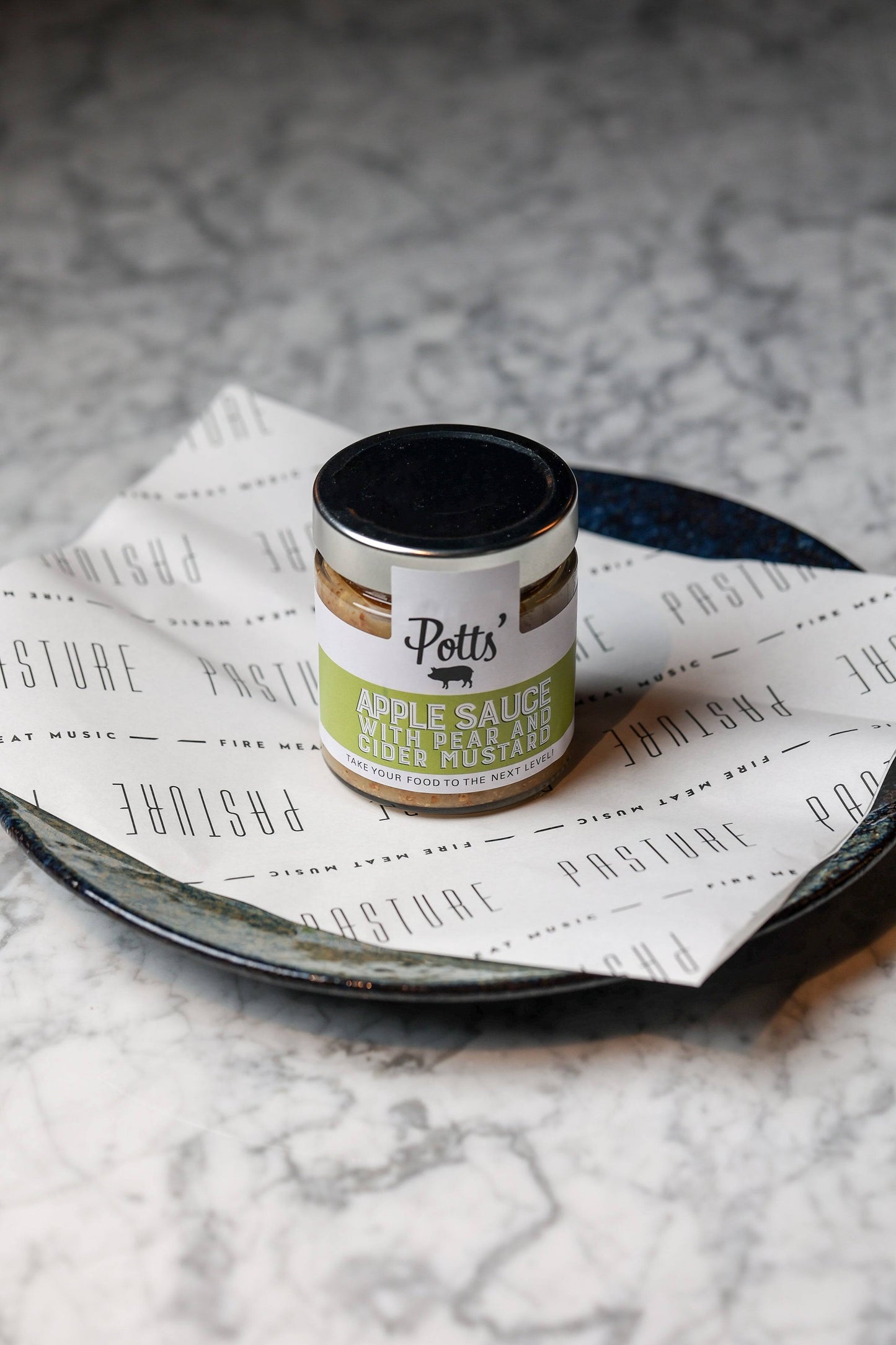 Pott's Apple Sauce, with Pear and Cider Mustard